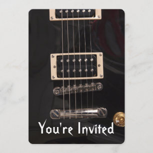 Convites de festas de aniversários de Violão Elétr