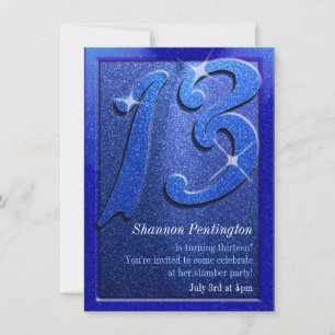 Convites de festas de aniversários do azul da