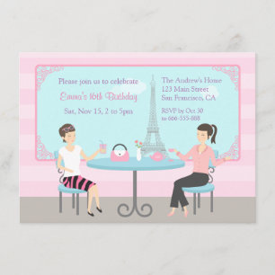 Convites de festas de aniversários do Café Torre E