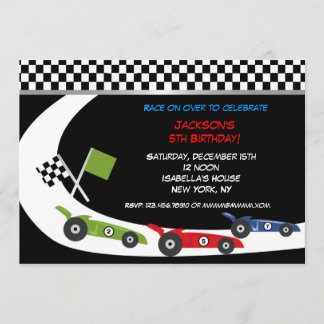 Convites de festas de aniversários do carro de