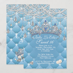 Convites de festas de aniversários do diamante e
