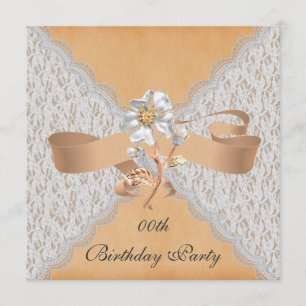 Convites de festas de aniversários elegantes do