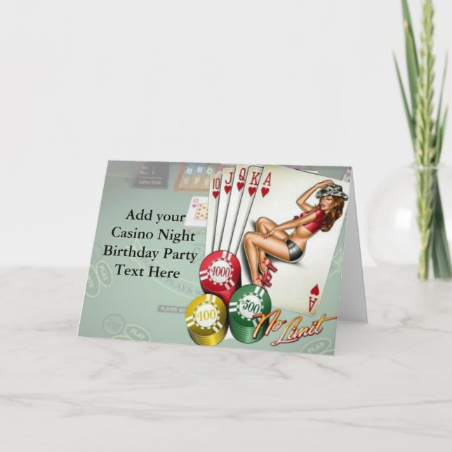 Convites de festas de aniversários Noturnos de Cas (Frente)