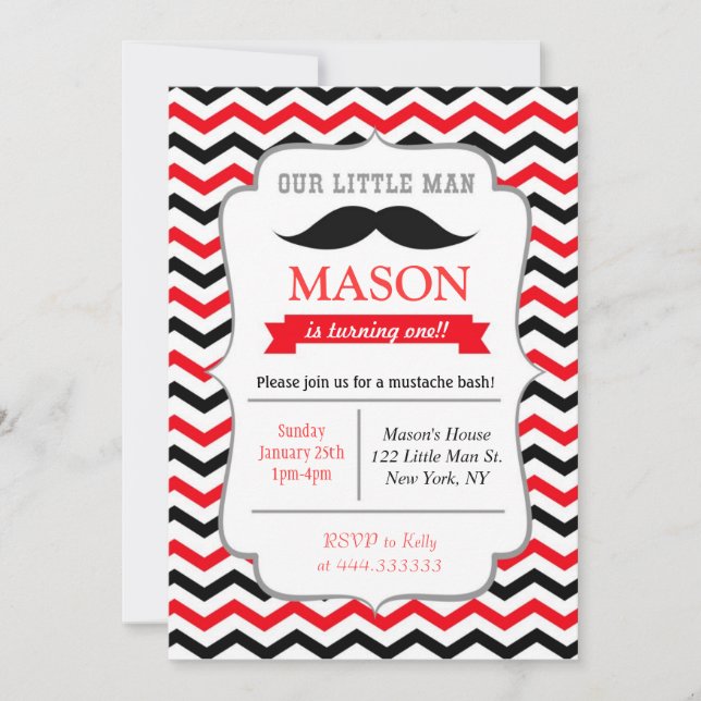 Convites de festas de aniversários pequenos do (Frente)