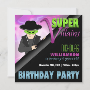 Convites de festas de aniversários super dos
