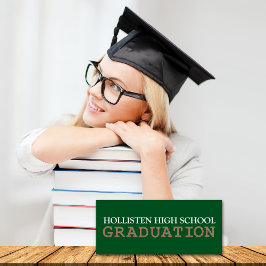 Convites de festas de Anúncios de Graduação [Verde