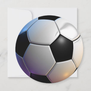 Convites de festas de círculo com tema bola de fut
