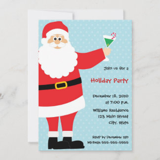 Convites de festas de Cocktail de Natal