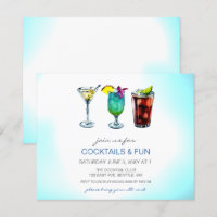 Convites de festas de Cocktail de Orçamento