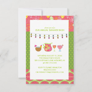 Convites de festas de Cocktail de Verão