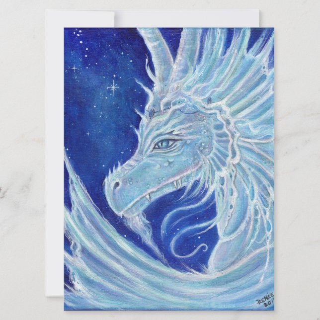 Convites de festas de dragões por Renee Lavoie (Frente)