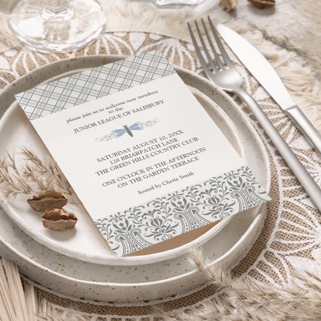 Convites de festas de Dragonfly Garden (Criador carregado)