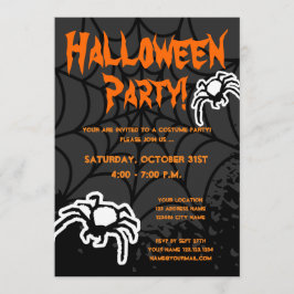 convites de festas de fantasia de Halloween com te