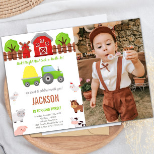 Convites de festas de Fazenda personalizáveis para