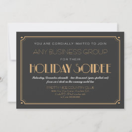 Convites de Festas de Férias de Feriado de Soiree