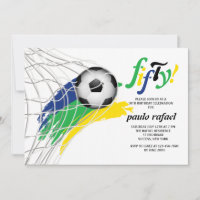 Convites de festas de futebol de meta