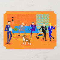 Convites de festas de Gay retrorreflectores (com c