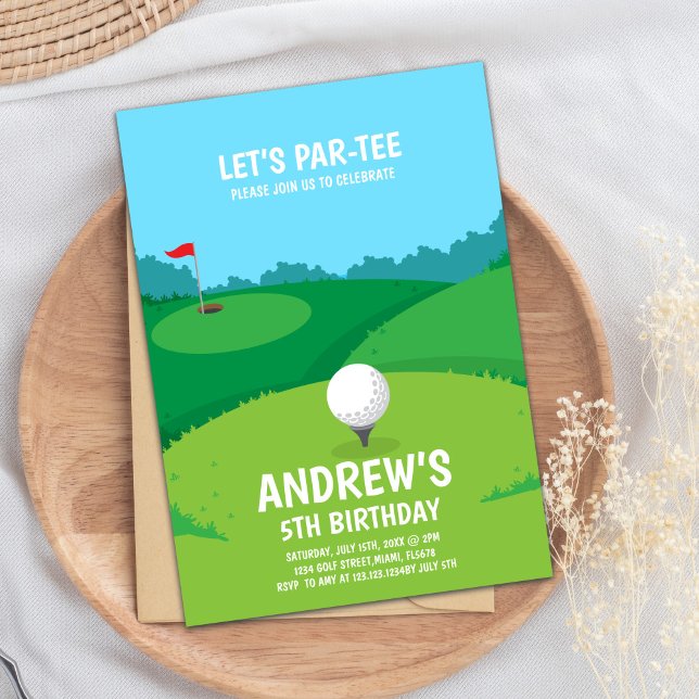 Convites de festas de golfe (Golf Party Invitations)