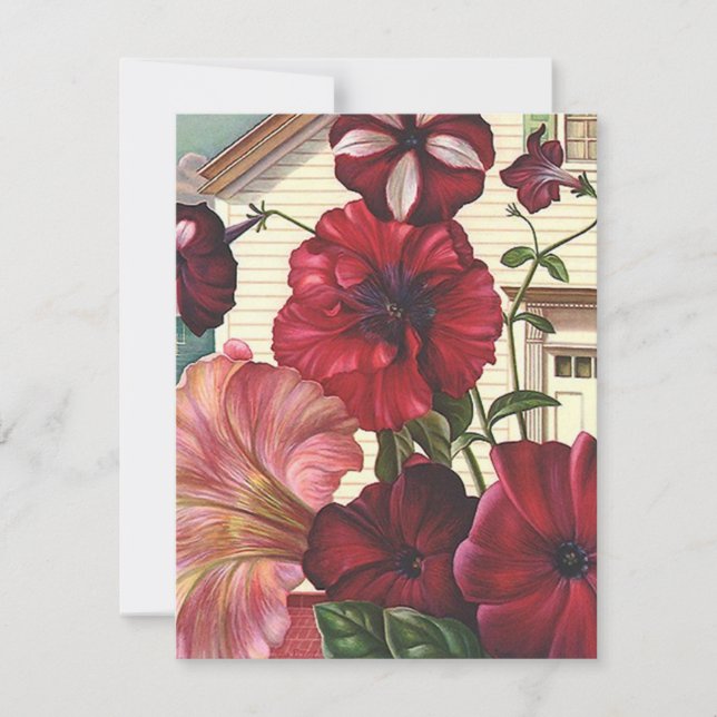 Convites de festas De Jardim De Flores Adoráveis (Frente)