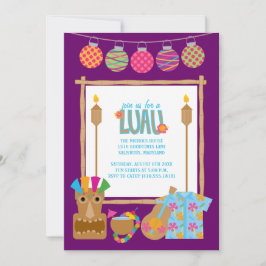 Convites de festas de Luau Havaianos