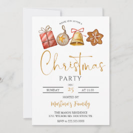 Convites de festas de Natal Brunch