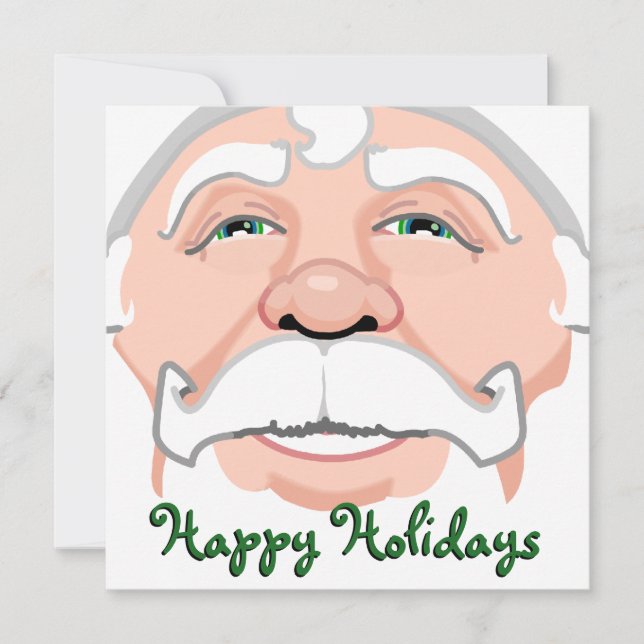 Convites de festas de Natal Cartões de Papais noei (Frente)