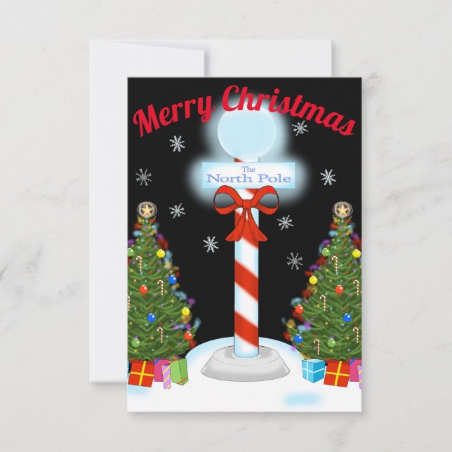 Convites de festas de Natal do Polo Norte (Frente)