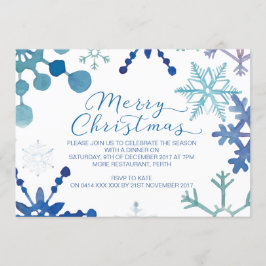 Convites de festas de Natal em Floco de Neve