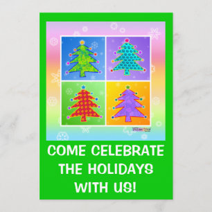 Convites de festas De Natal - Pop Art Christmas Tr