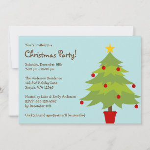 Convites de festas de Natal Trendy da Árvore de N