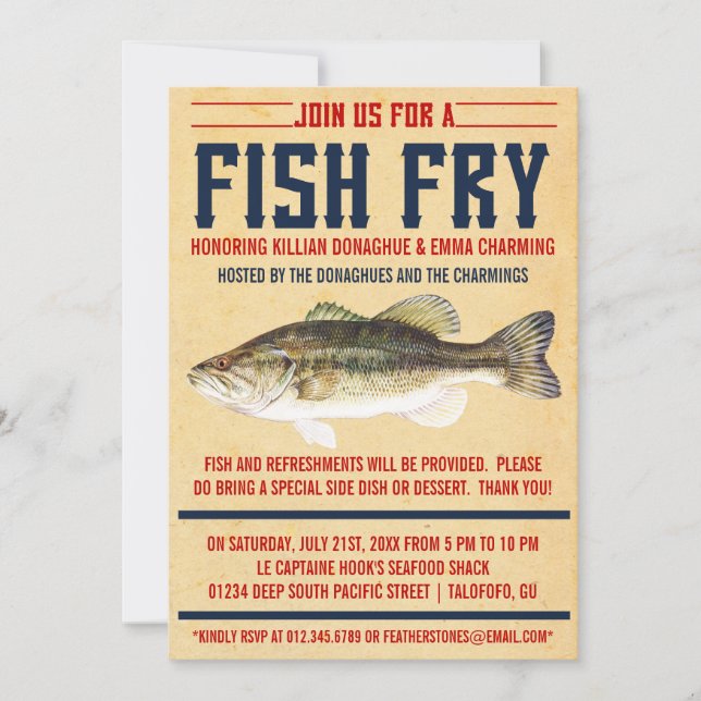 Convites de festas de peixe (Frente)