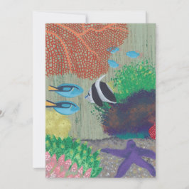 Convites de festas de Peixes Tropicais Coloridos