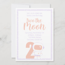 Convites de festas de Raparigas Espaciais