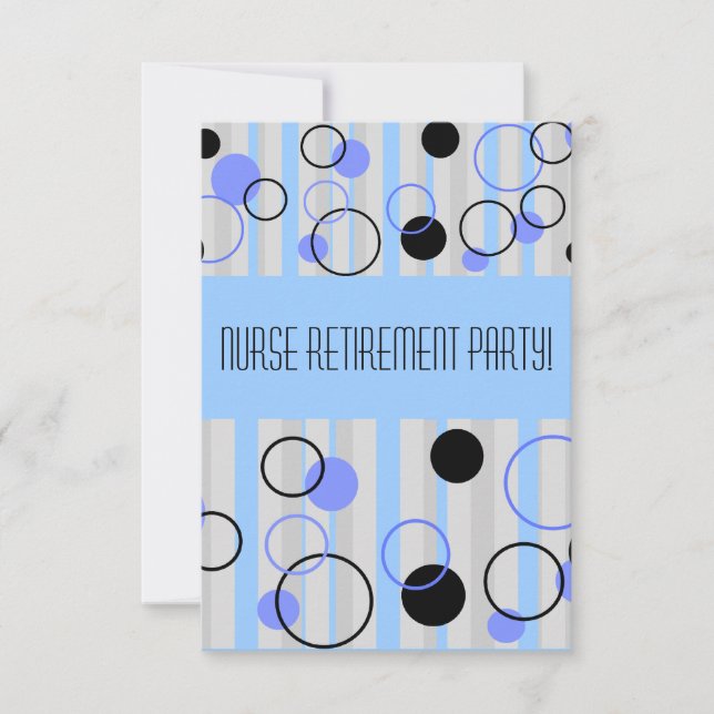 Convites de festas de Reforma de Enfermeiro Estilo (Frente)