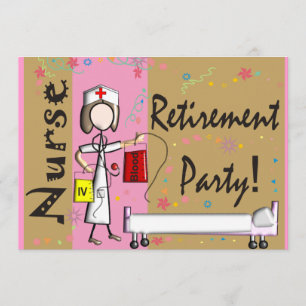 Convites de festas de Reforma de Enfermeiros