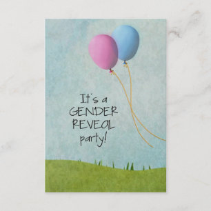 Convites de festas de Revisão de Gênero - Balõe