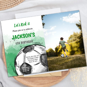 Convites de festas desportivos personalizáveis par