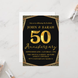 convites de festas do 50º aniversário do negro e d