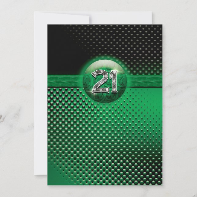 Convites de festas do aniversário de 21 anos - (Frente)