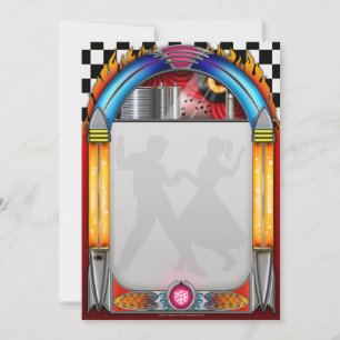 Convites de festas do anos 50, rolo da rocha n do