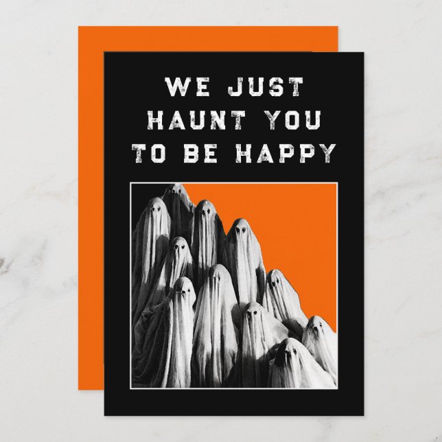 Convites de festas do Dia de as Bruxas engraçado (Frente/Verso)