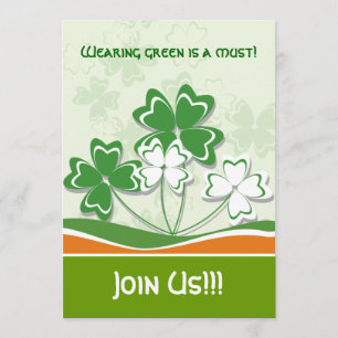 Convites de festas do dia de St Patrick