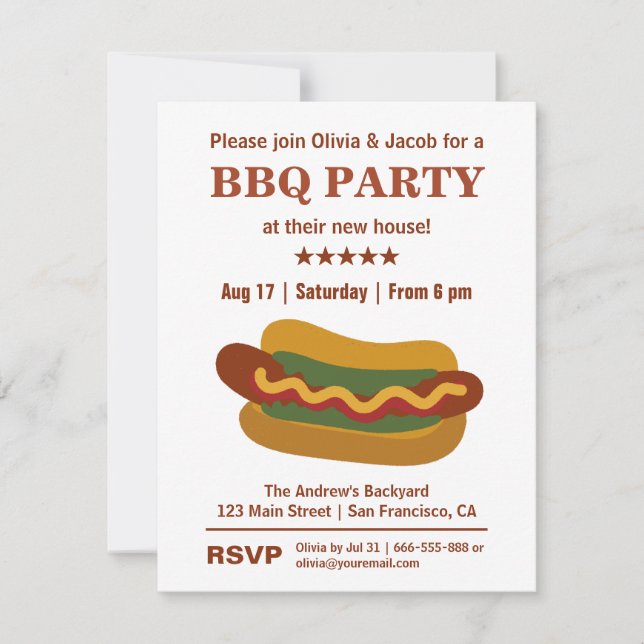 Convites de festas do Housewarming do cachorro (Frente)