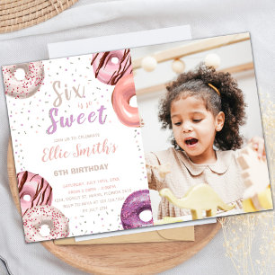Convites de festas doces personalizáveis para cria