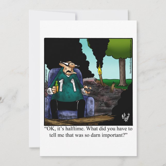 Convites de festas Engraçados de Futebol (Frente)