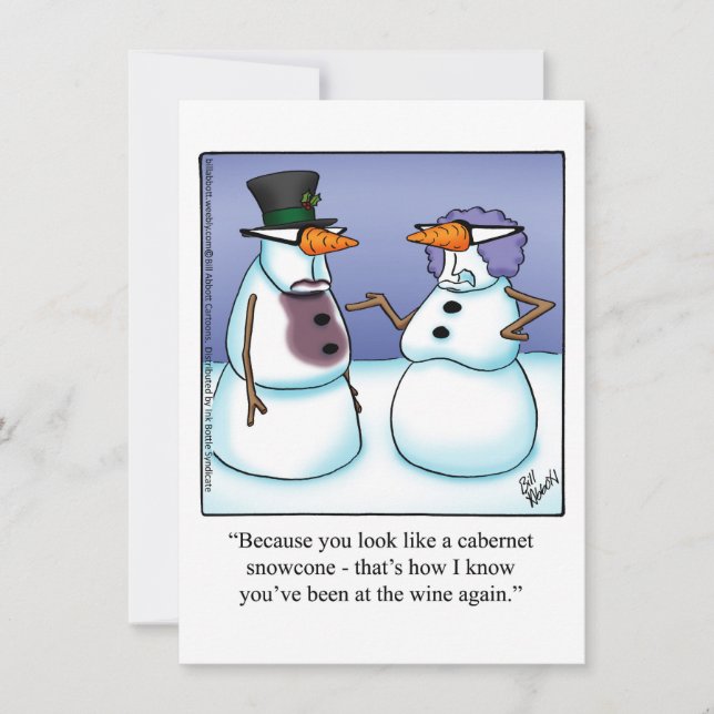 Convites de festas Engraçados De Provando De Vinho (Frente)