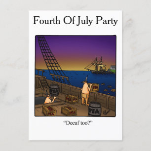 Convites de festas Engraçados Do Quarto De Julho