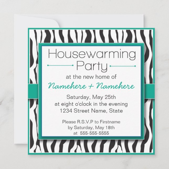 Convites de festas esmeraldas do Housewarming do (Frente)