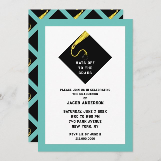 Convites de festas para graduação 2025 (Frente/Verso)