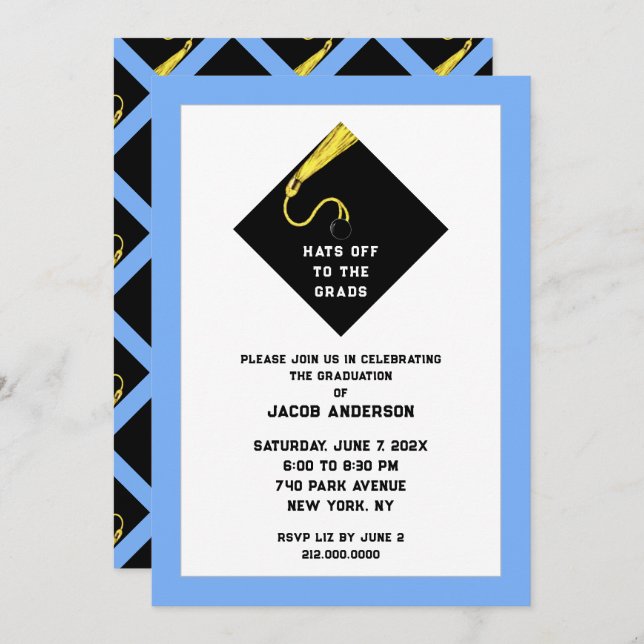 Convites de festas para graduação 2025 (Frente/Verso)